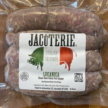 Jacüterie Lucanica (Sweet) Italian Sausage, 16oz