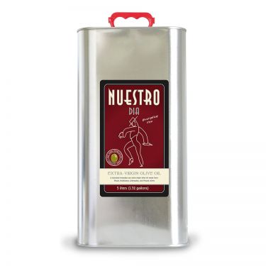NUESTRO DIA Extra-Virgin Olive Oil from Spain, 5 liter tin