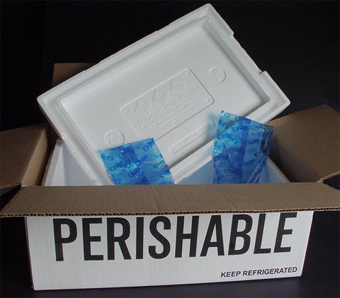 Perishable shipping box